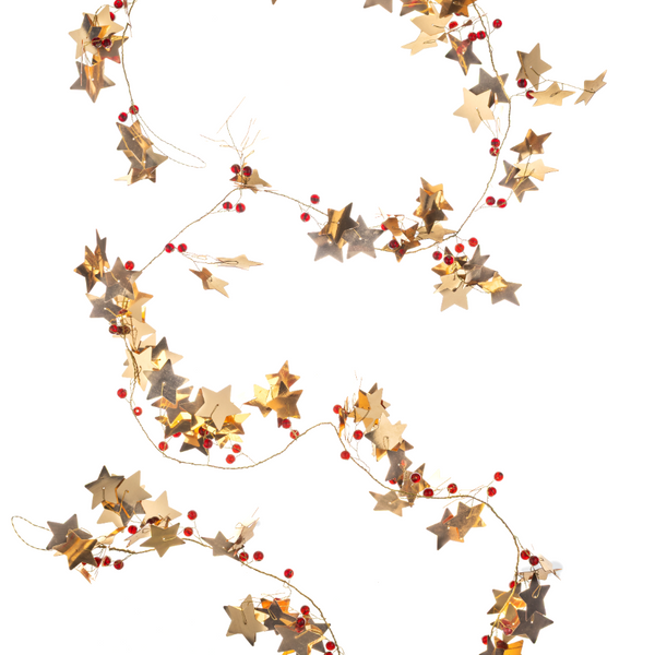 Shoeless Joe Golden Star & Berry Garland