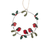 Shoeless Joe Robin Ring Hanging Christmas Decoration