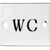 Sign enamel WC