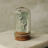 Silk Purse, Sow's Ear Sterling Silver Crystal Droplet Mini Hoop Stud Earrings in bottle