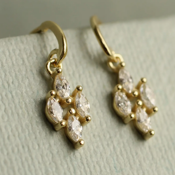 Silk Purse Sows Ear Marquess Victorian Sterling Silver Drop Earrings