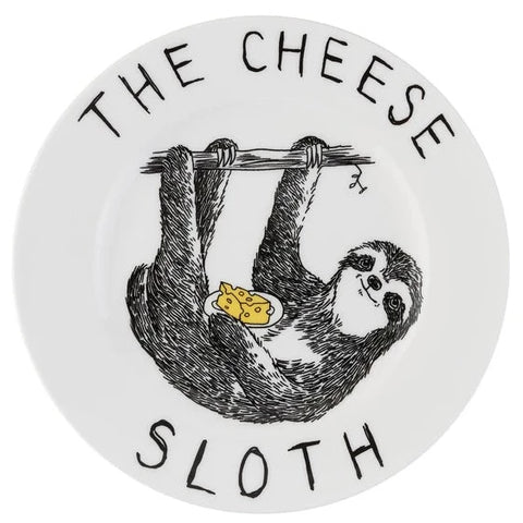 'The Cheese Sloth' China Plate