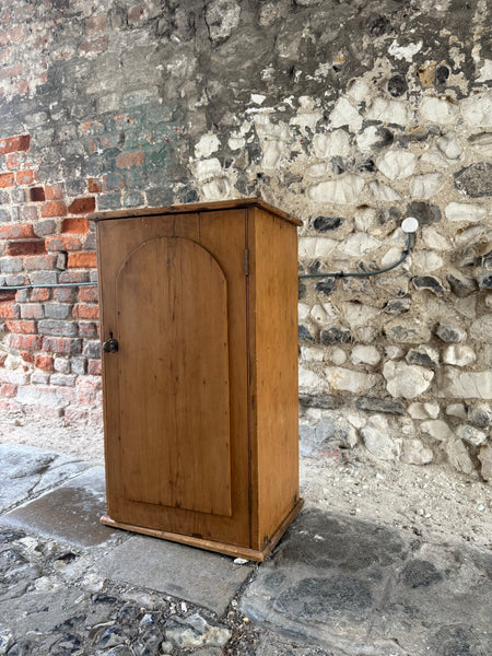 Small Antique Pine Cupboard Side