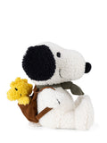 Snoopy with Woodstock in Backpack Soft Toy - Cream Side