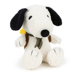 Snoopy with Woodstock in Backpack Soft Toy - Cream