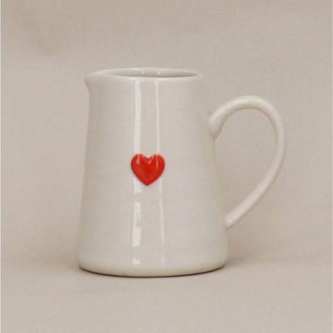 Stoneware Mini Jug - Heart