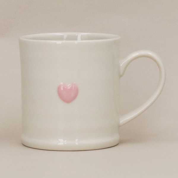 Stoneware Mug - Pink Heart