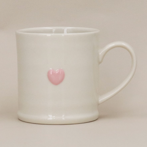 Stoneware Mug - Pink Heart