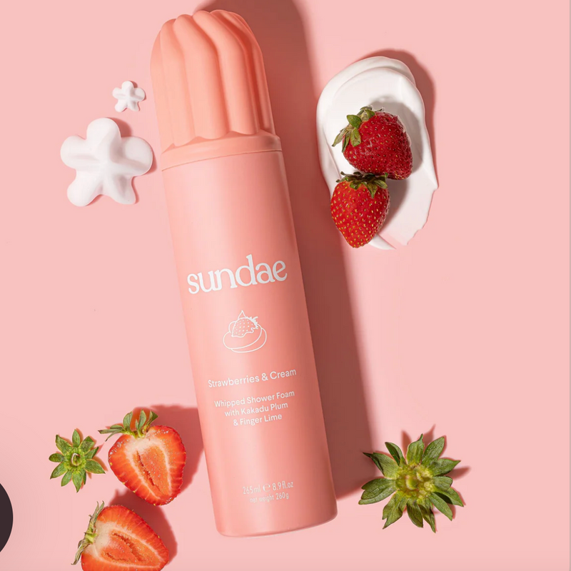 Sundae Whipped Shower Foam - Strawberries & Cream