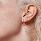 ENAMEL Copenhagen Enamel Dot Studs - Gold