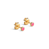 ENAMEL Copenhagen Enamel Dot Studs - Gold