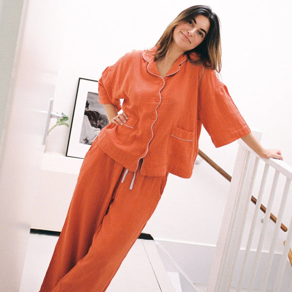 TBCo Cotton Pyjama Set Rust