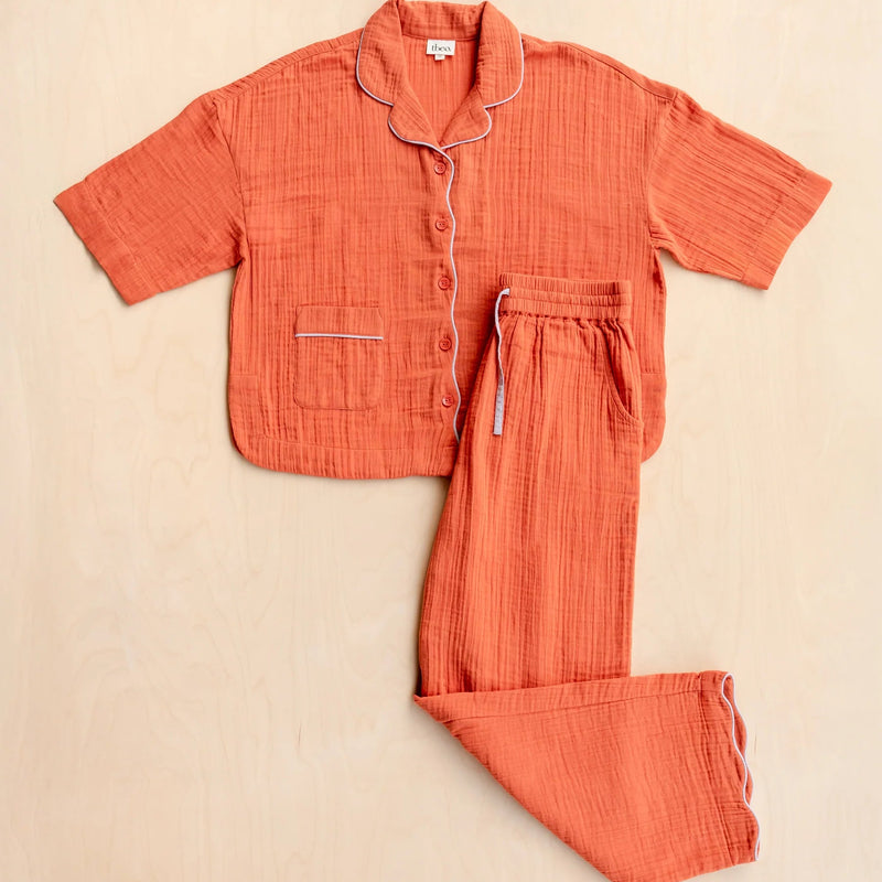 TBCo Cotton Pyjama Set Rust