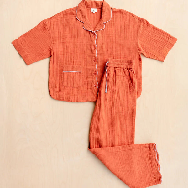 TBCo Cotton Pyjama Set Rust