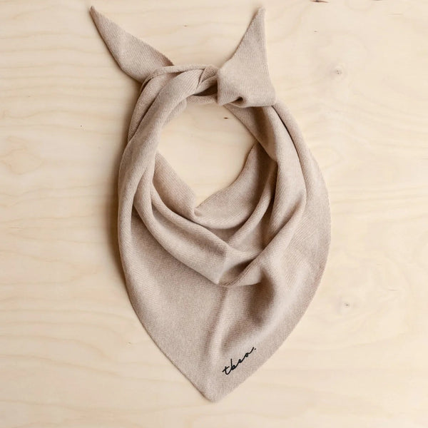 TBCo Merino Wool Triangle Scarf - Sourdough