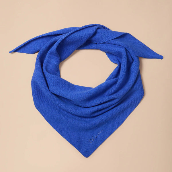 TBCo Merino Wool Triangle Scarf Cobolt