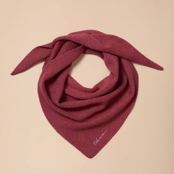 TBCo Merino Wool Triangle Scarf Rust