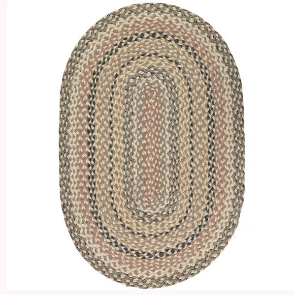 The Braided Rug Company - Granite Oval Rugs