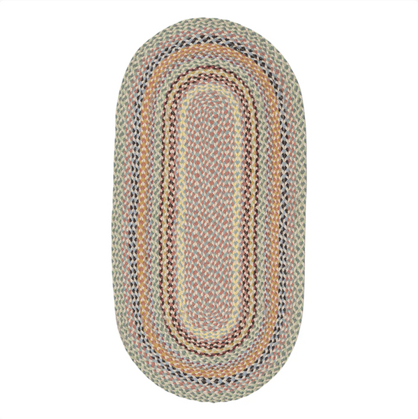 The Braided Rug Company Pampas Oval Jute Rug - 92x152cm