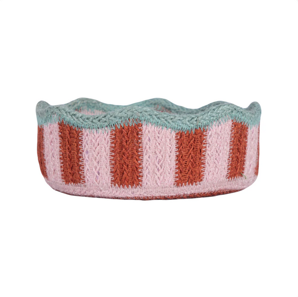 The Braided Rug Company Tulip Mini Basket - Strawberry