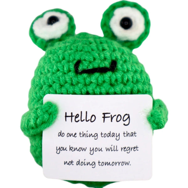 The Gnome Garden positive Crochet Frog