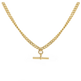 By Rae The Piha T-bar Curb Necklace