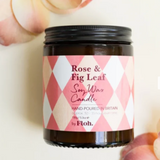Toasted Crumpet - Rose & Fig Leaf Apothecary Candle held