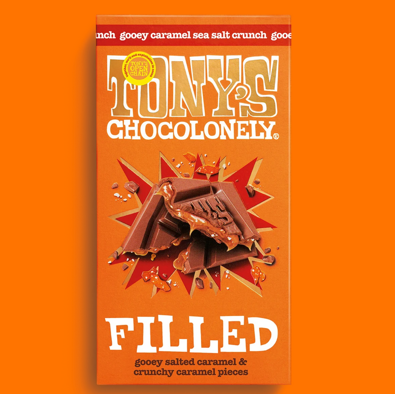 Tony's Chocolonely Filled - Gooey Caramel Sea Salt Crunch