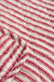 Ib Laursen Quilt - Sand with Red Stripes