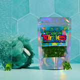 Tropical Turtles. 15 Kiwi Scented, Turtle Shaped Bath Pearls