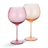Twist Gin Glass - Pink or Peach