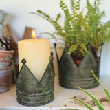
VINTAGE CROWN PLANTERS SET/2 13x11cm /4