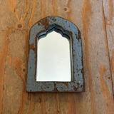 Vintage Circus Mirror in Light Blue 