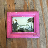 VIntage Glass Framed Paintings Jungle Animals - Small