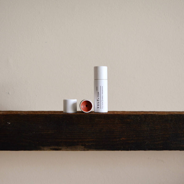 Vely Natural Tinted Lip Balm "Brick" with Rosehip and Geranium