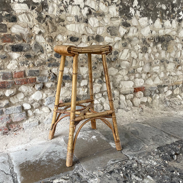 Vintage Bamboo Bar Stool