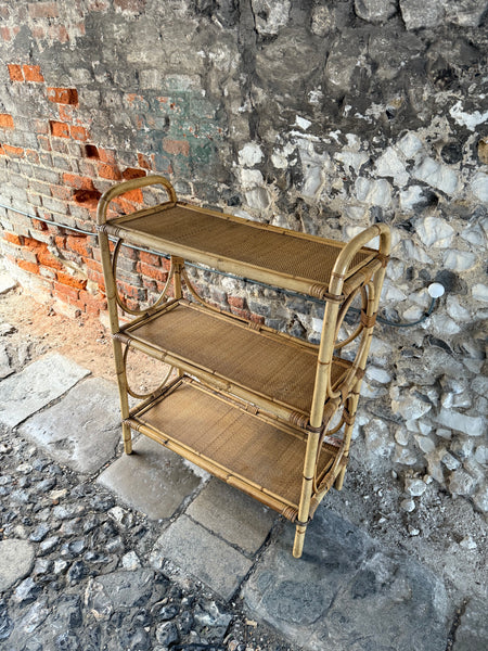 ,Vintage_Bamboo_Shelving_Unit Diagonal