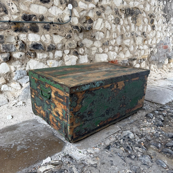 Vintage Blanket Box Left Side