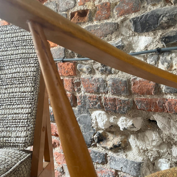Vintage Blonde Ercol Lounge Chair Mend 2