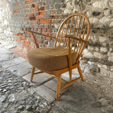 Vintage Blonde Ercol Lounge Chair Right