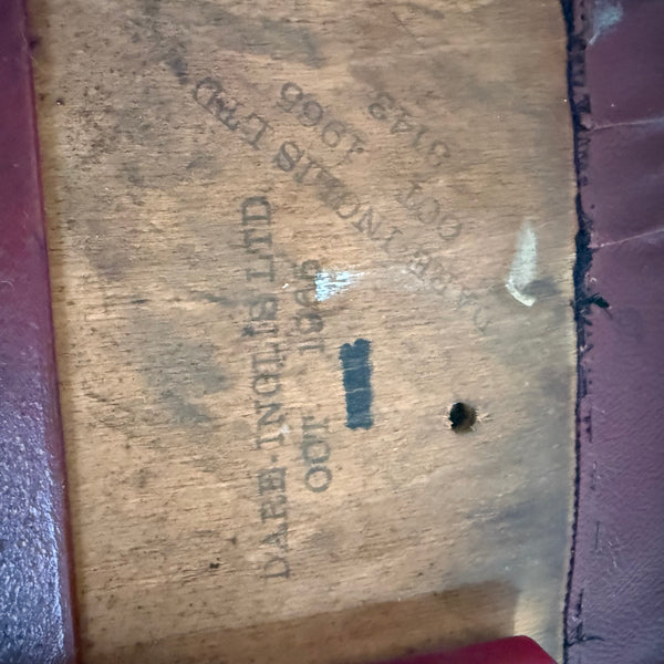 Vintage Dare Inglis Machinist Chair Label