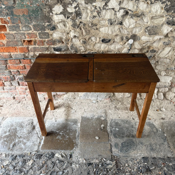 Vintage Double School Desk Top