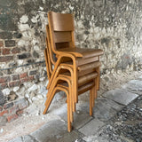 Vintage Esavian School Chairs Side