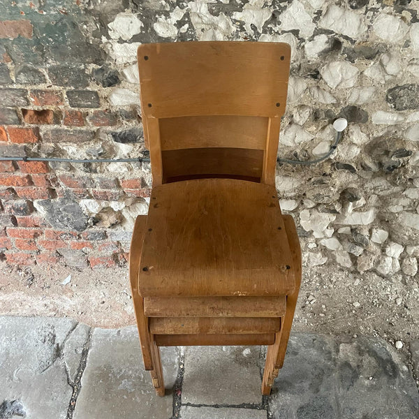 Vintage Esavian School Chairs Top Down