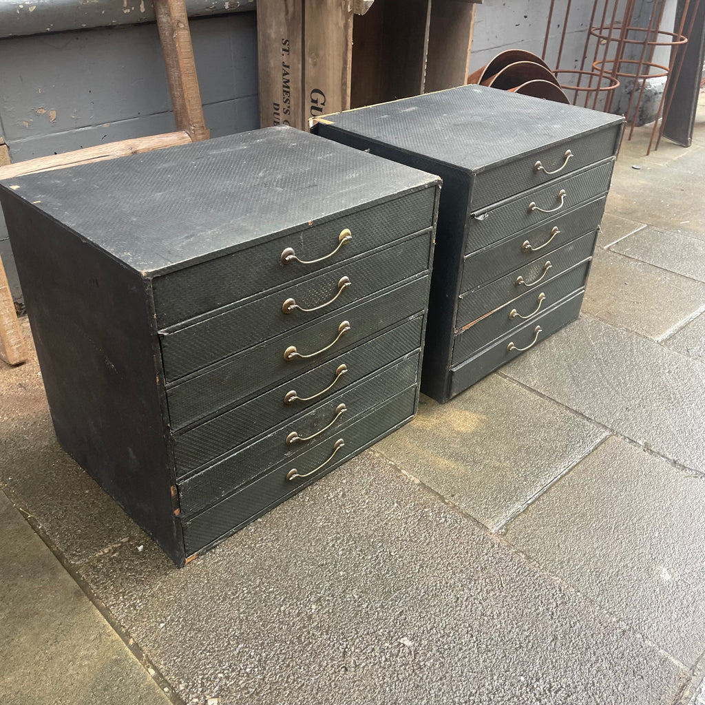 Vintage Filing Drawers Side