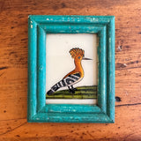 Vintage Glass Framed Painting Animals - Yellow Bird mini