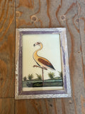 Vintage Glass Framed Painting Animals - Medium