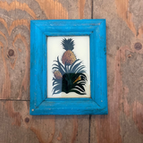 Vintage Glass Framed Paintings Fruit and Veg - Small