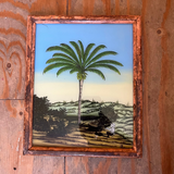 Vintage Glass Framed Paintings Nature - Medium