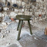 Vintage Green Stool Side
